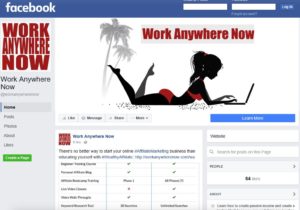 Work Anywhere Now Facebook Page