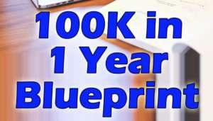 100K In 1 Year Blueprint Title