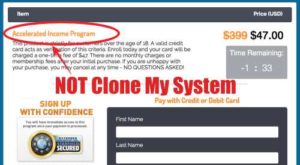 Clone My System Checkout Page