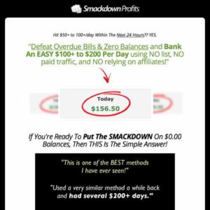 Smackdown Profits sales page