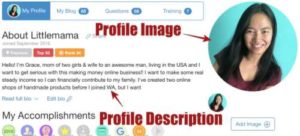Wealthy Affiliate Tips Upload Profile Image & write profile description