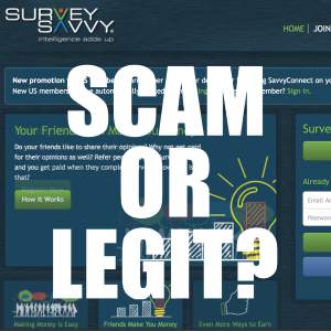 is SurveySavvy a scam or legit