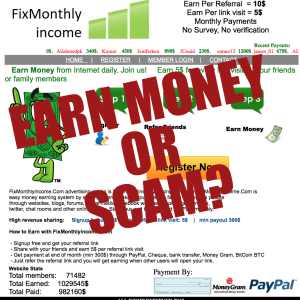 Is Fix Monthly Income a scam?