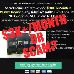 Passive Profits Breakthrough A Scam or Can you Make $3K+ per month?