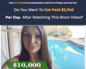 Secret Millionaires home page sales video