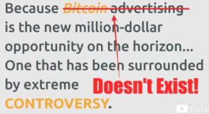 Bitcoin Millionaire Club Bitcoin Advertising doesn't exist