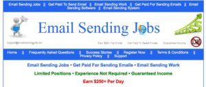 Email Sending Jobs Home Page