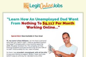 Legit Online Jobs Sales Page