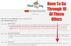 Panel PayDay Long Sign Up Process