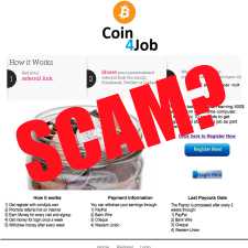 Is Coin 4 Job (coin4job.com) a scam