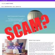 Is Online Web Typing a scam