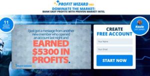 Profit Wizard Pro Home Page Sales Video