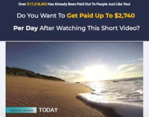  Secret Millionaire Training Home Page Sales Video