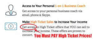 Top Tier Side Income Big Secret is You Have to Pay for the High Ticket Offers
