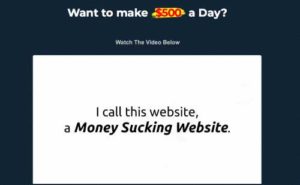 Money Sucking Website System sales video