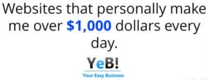 Your Easy Business Websites make her $1000 per day