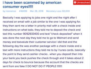 American Consumer Eyes Real Testimonies Of This Scam