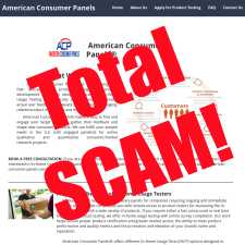 American Consumer Panels Product Tester scam