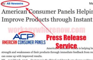 American Consumer Panels Uses Press Release Service
