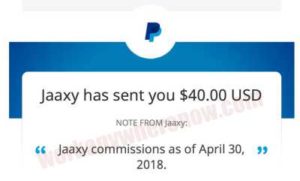 Income Proof - Jaaxy
