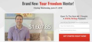 Your Freedom Mentor Sales video