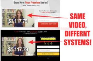 Your Freedom Mentor Using Sales Video From Another Scam