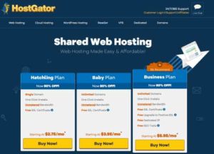 HostGator Web Hosting Plans