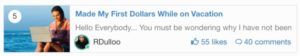 First Dollar Earned On Wealthy Affiliate