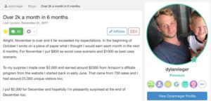 Dylan's $2K in 6 months post